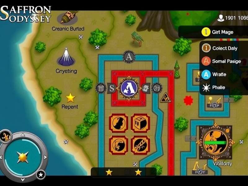 Saffron Odyssey Quest Gameplay Screenshot